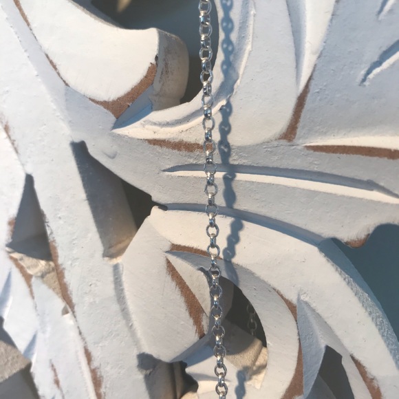 Stella & Dot - 30” Circle Link Chain - Silver - Picture 2 of 3